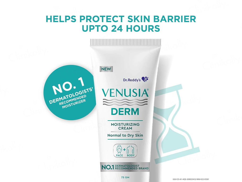 Venusia Derm Face & Body Moisturizing Cream 75Gm (Pack Of 2)