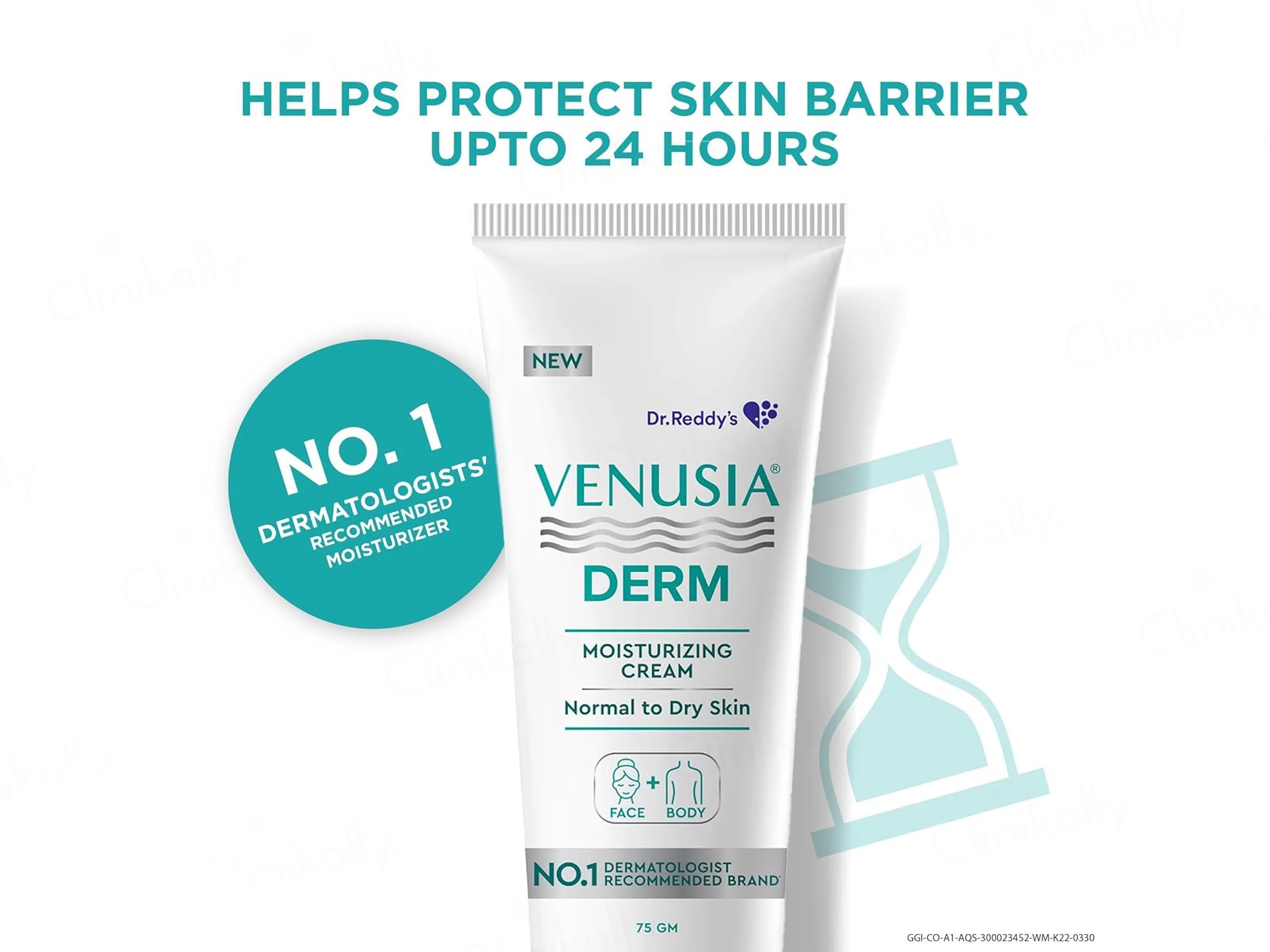 Venusia Derm Face & Body Moisturizing Cream 75Gm (Pack Of 2)