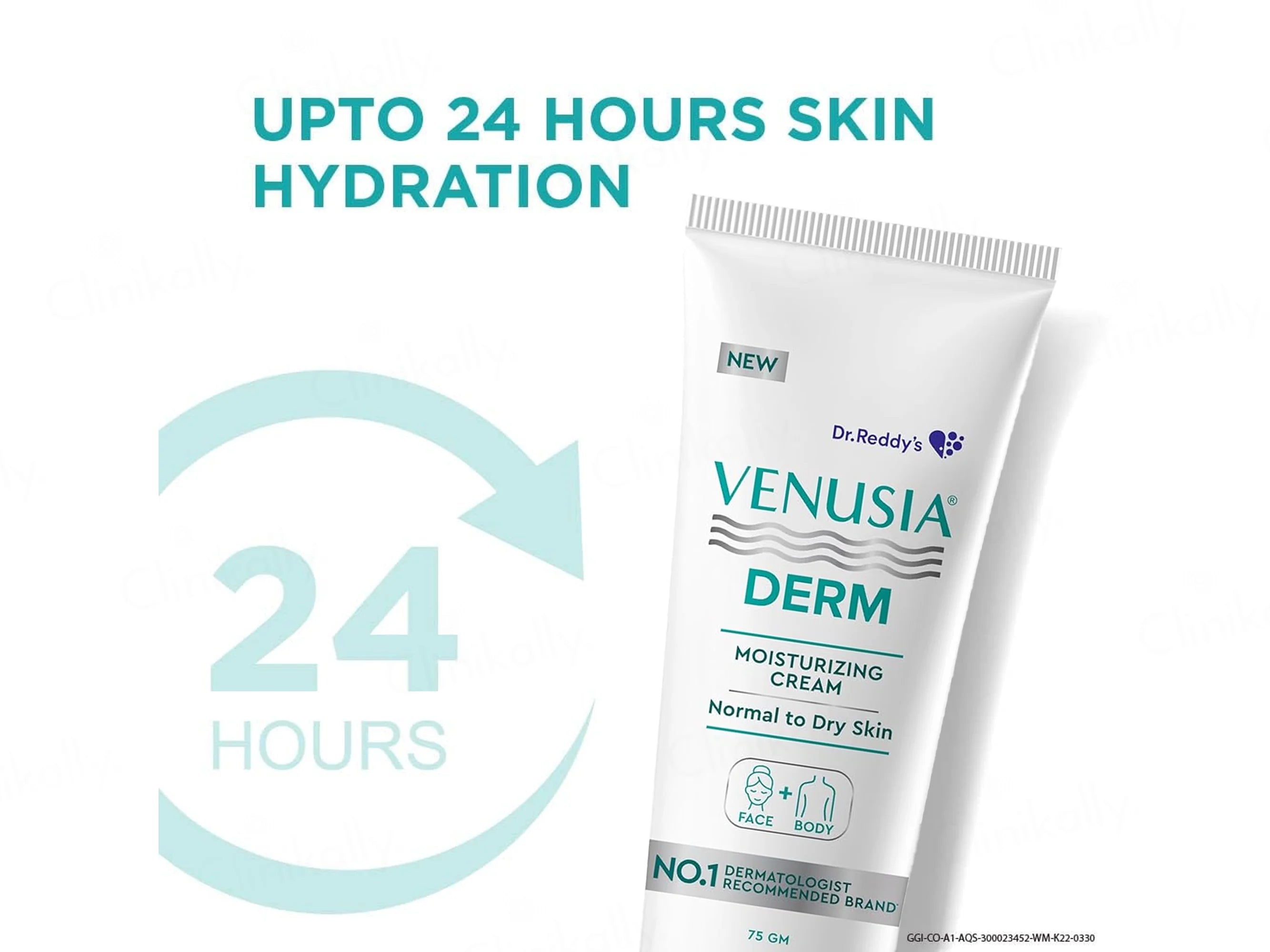 Venusia Derm Face & Body Moisturizing Cream 75Gm (Pack Of 2)