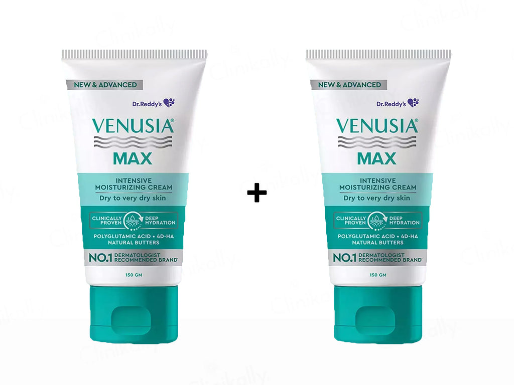 Venusia Max Intensive Moisturizing Cream 150Gm (Pack Of 2)