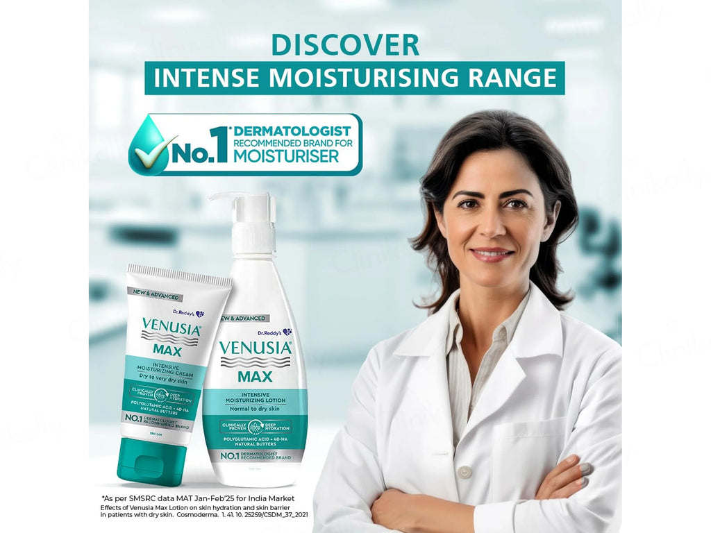 Venusia Max Intensive Moisturizing Lotion 50Gm