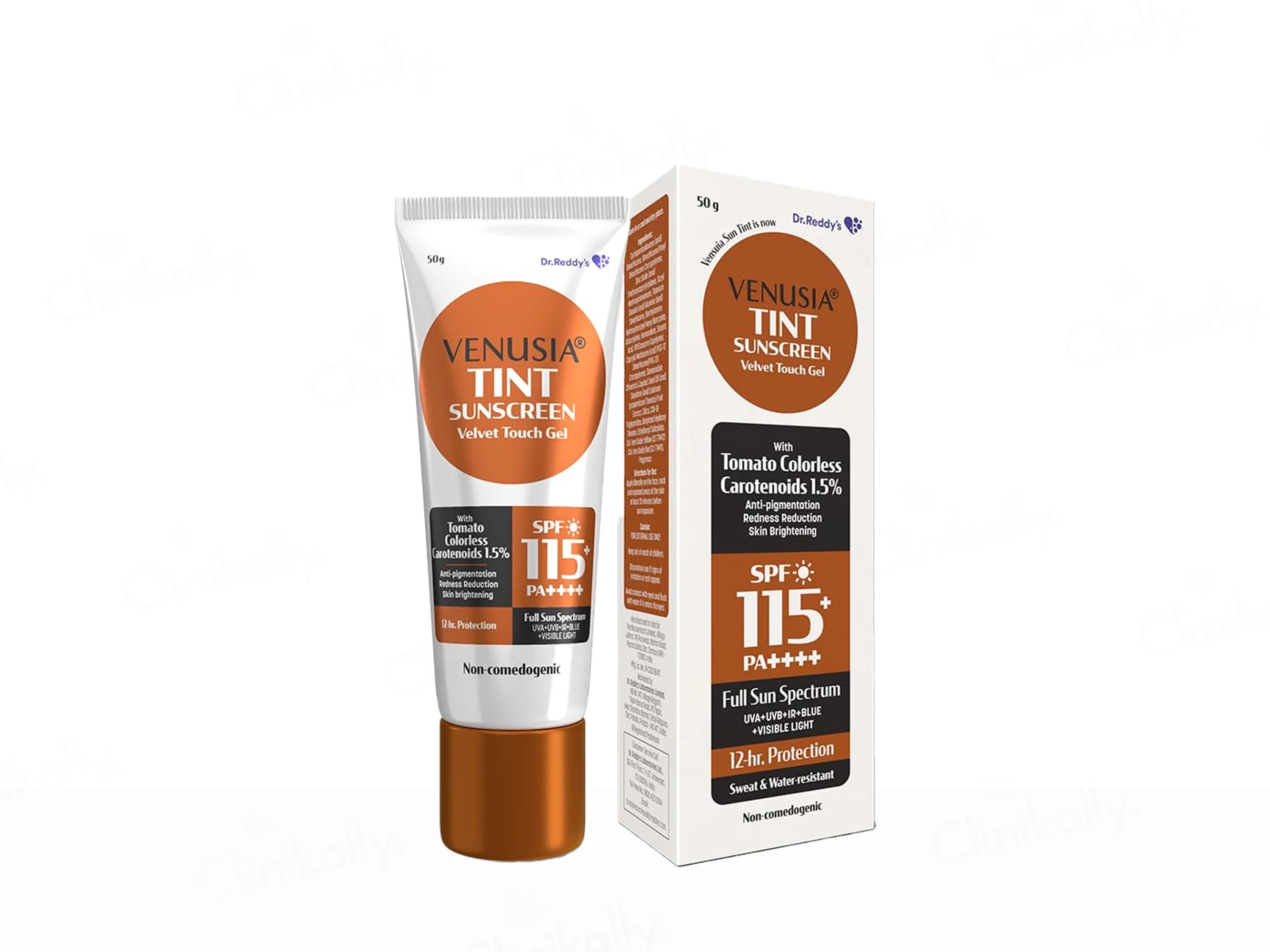 Venusia Sun Tint Velvet Touch Sunscreen Gel SPF 115+ PA++++ 50Gm