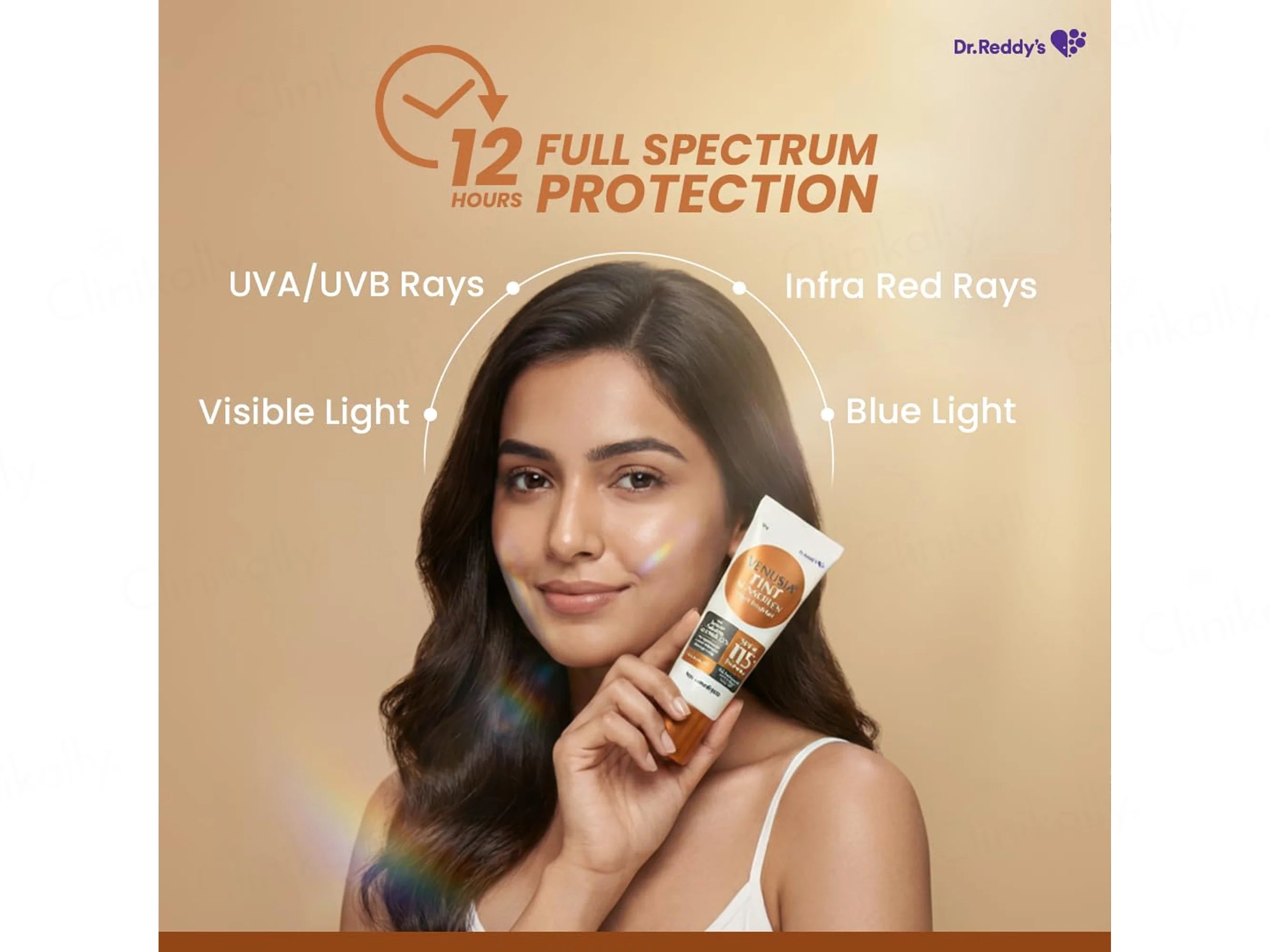 Venusia Sun Tint Velvet Touch Sunscreen Gel SPF 115+ PA++++ 50Gm