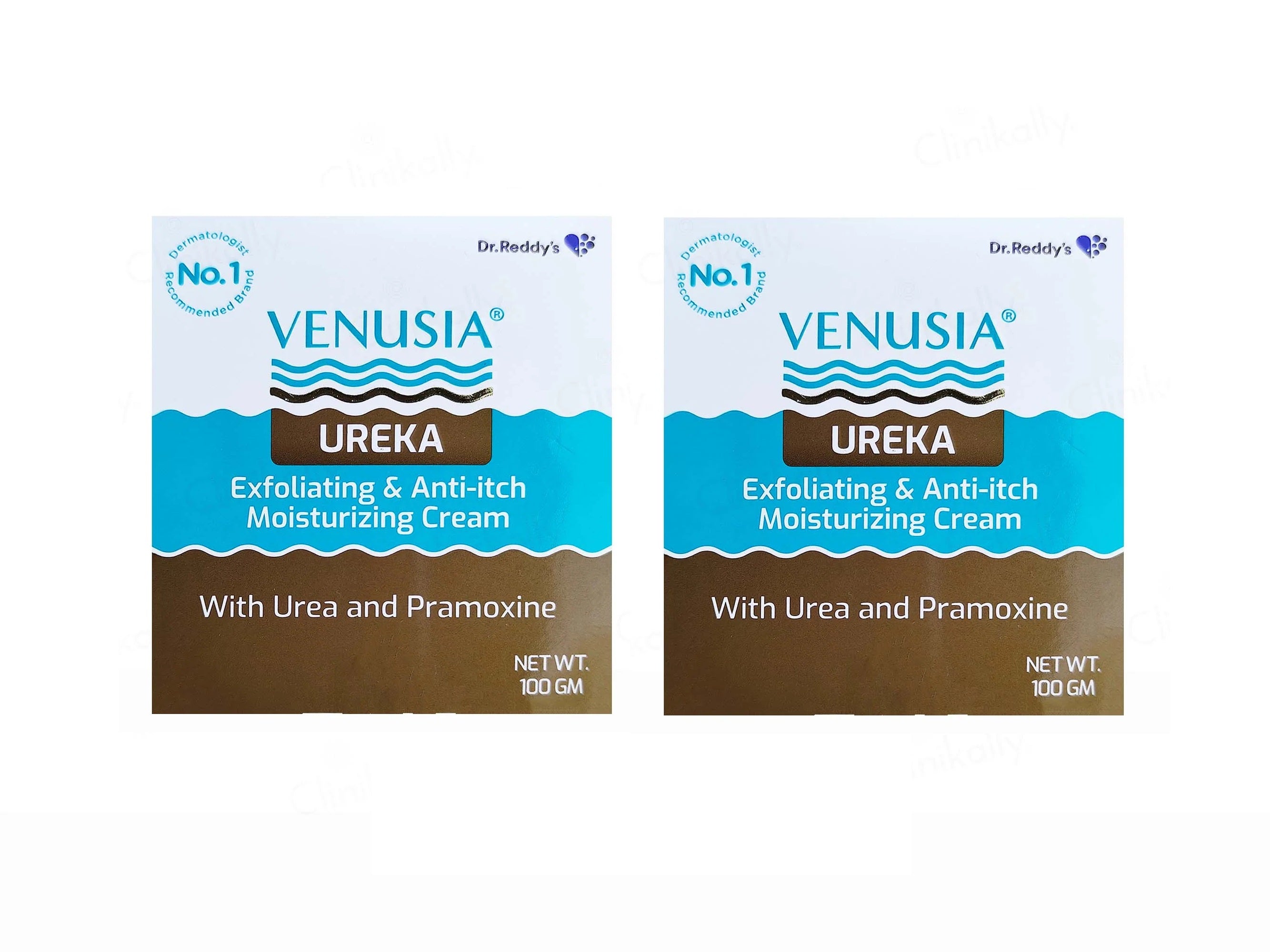 Venusia Ureka Exfoliating Moisturizing Cream 100Gm (Pack Of 2)