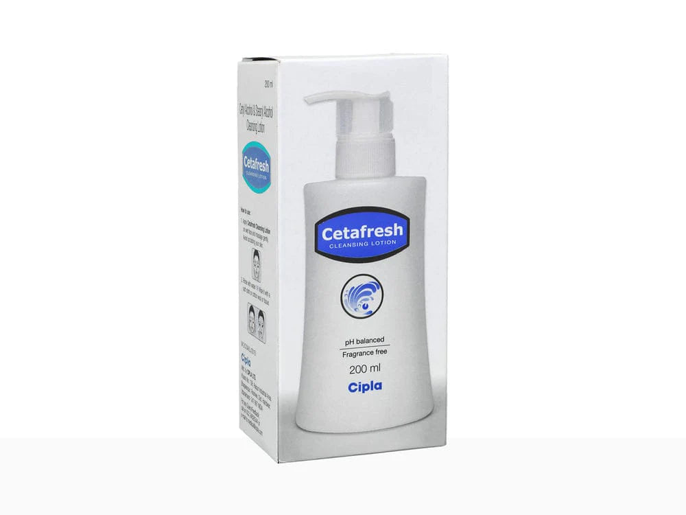 Cipla Cetafresh Cleansing Lotion | pH Balanced & Fragrance Free 200ML