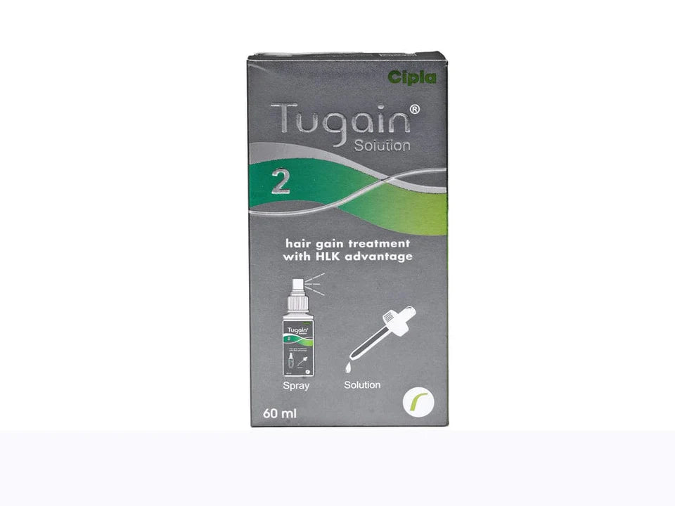 Cipla Tugain 2% Solution 60ML (Pack Of 2)