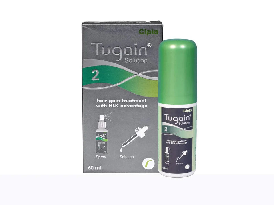 Cipla Tugain 2% Solution 60ML (Pack Of 2)