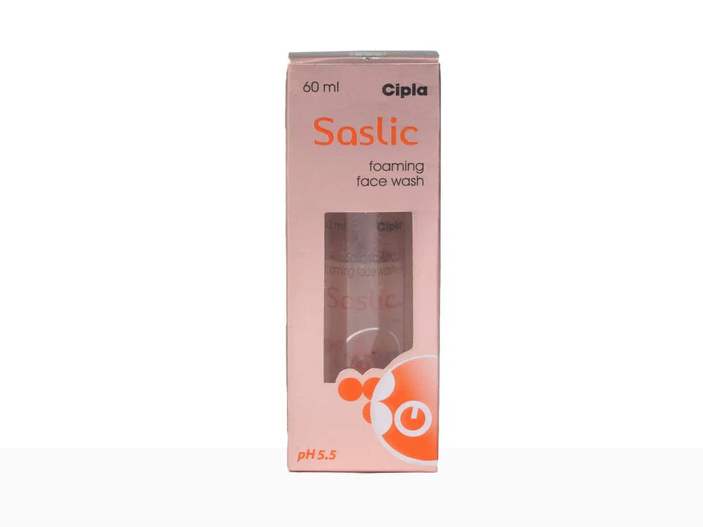 Saslic Foaming Face Wash 60Ml (Pack Of 2)
