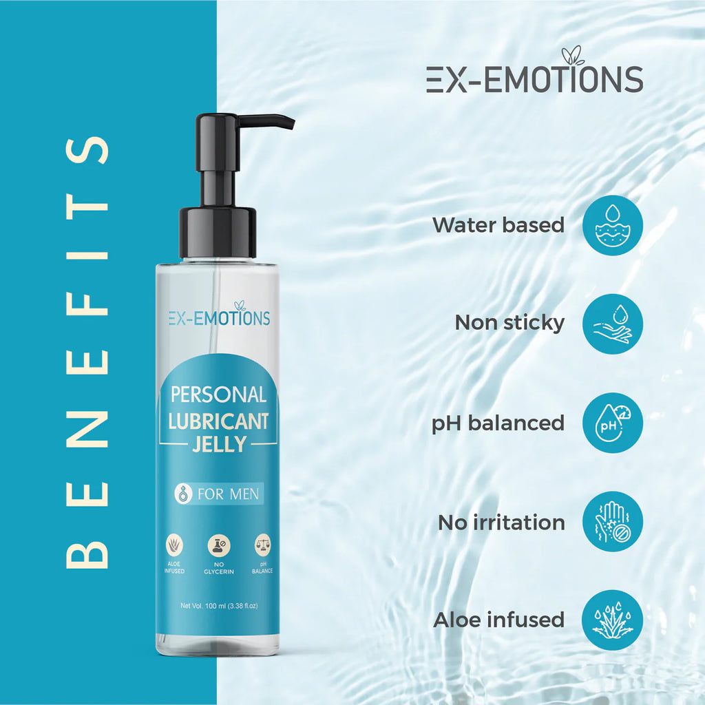 Ex-Emotions Personal Lubricant Jelly for Men – Ultimate Comfort & Pleasure 100Ml
