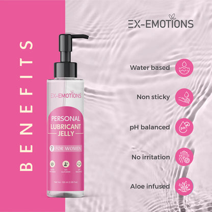 Ex-Emotions Personal Lubricant Jelly for Women – Ultimate Comfort & Intimacy 100Ml