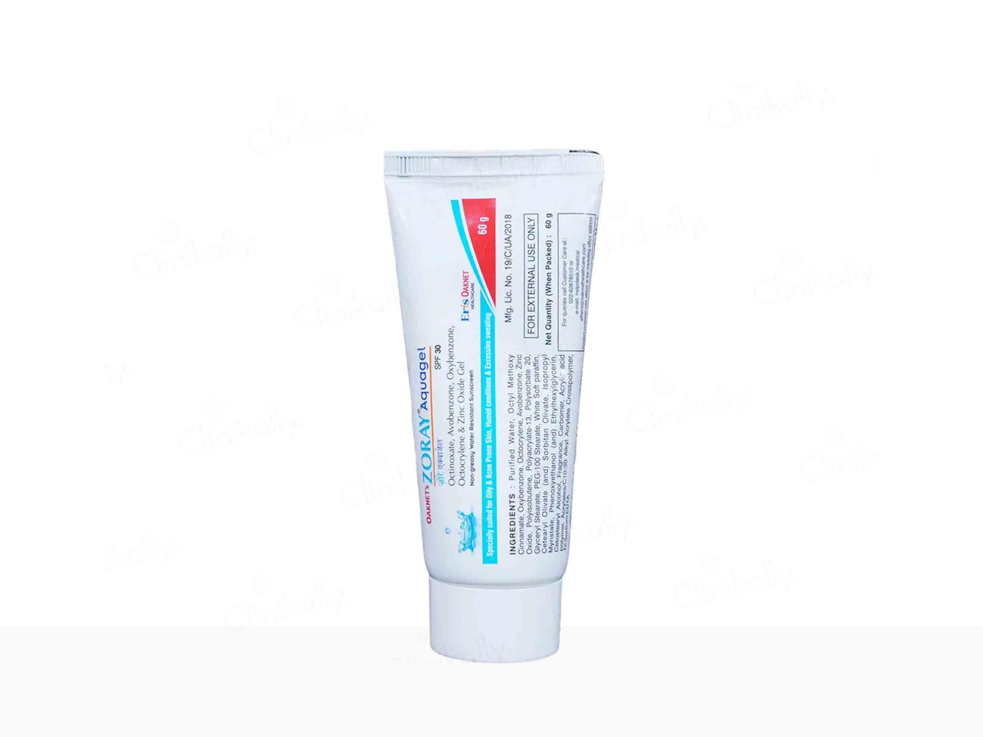 Zoray Aquagel Sunscreen SPF 30 (60Gm)
