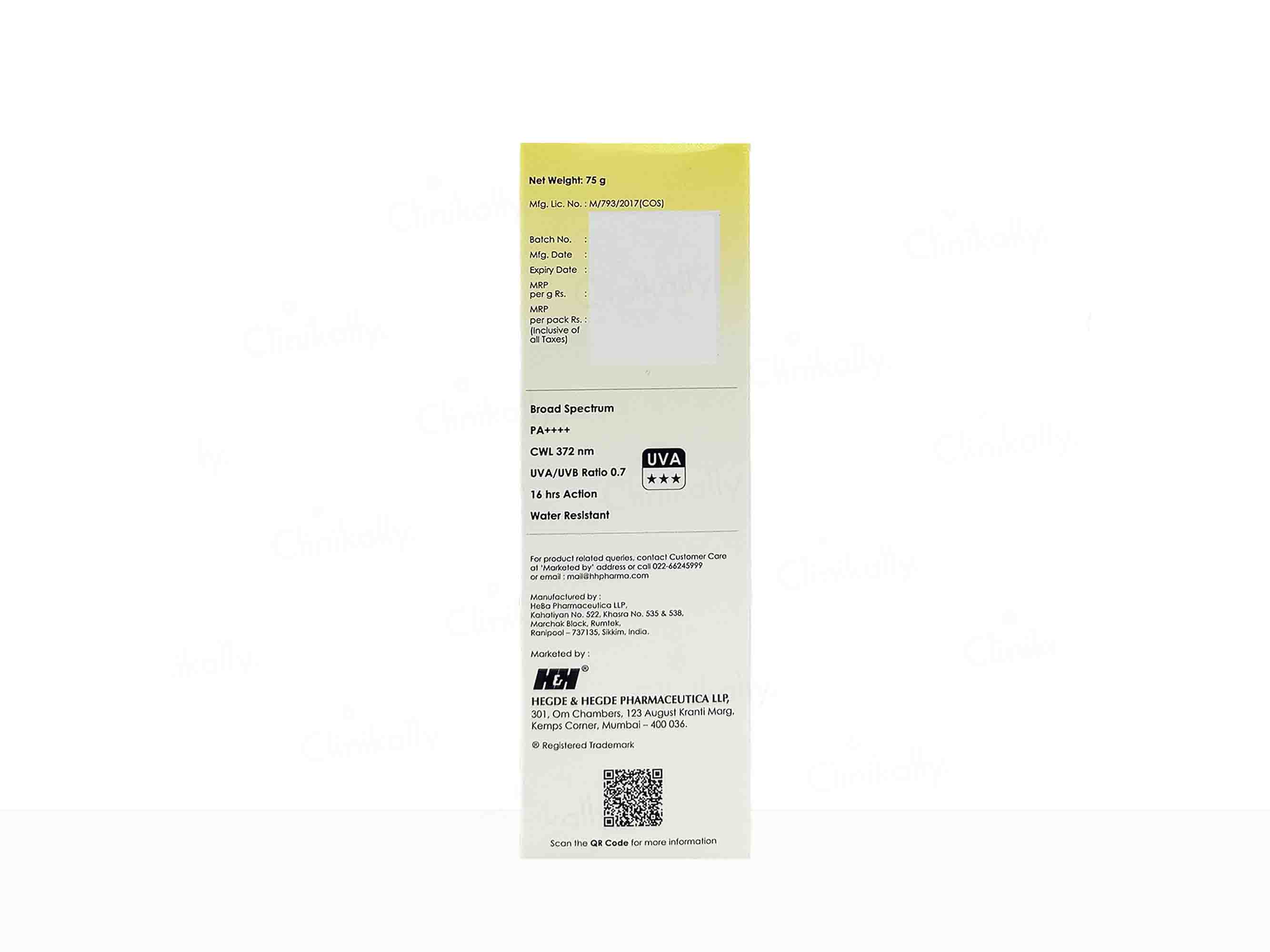 H&H Sunban Soft Gel Nano Zinc Dry-Touch Sunscreen SPF 50+