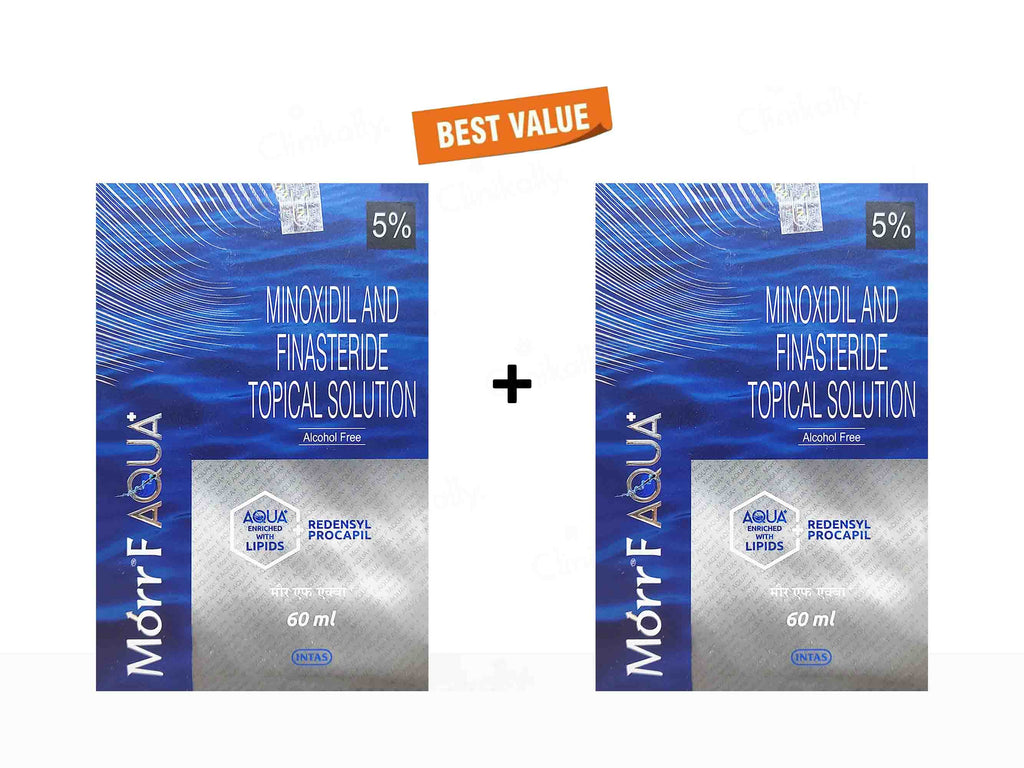 Morr F Aqua Plus 5 Topical Solution 2 x 60 ml