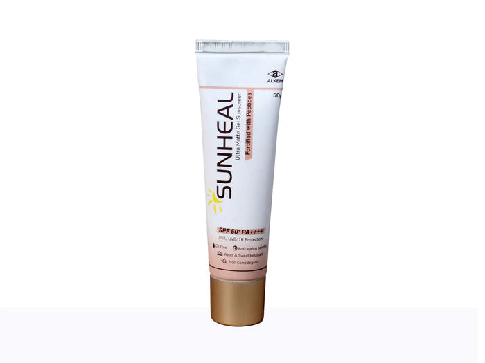 ALKEM Sunheal Ultra Matte Gel Sunscreen SPF 50++ (50gm)