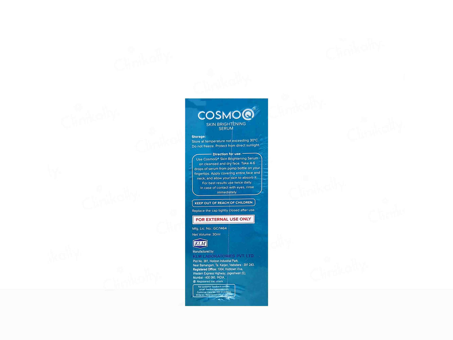 KLM CosmoQ Skin Brightening Serum