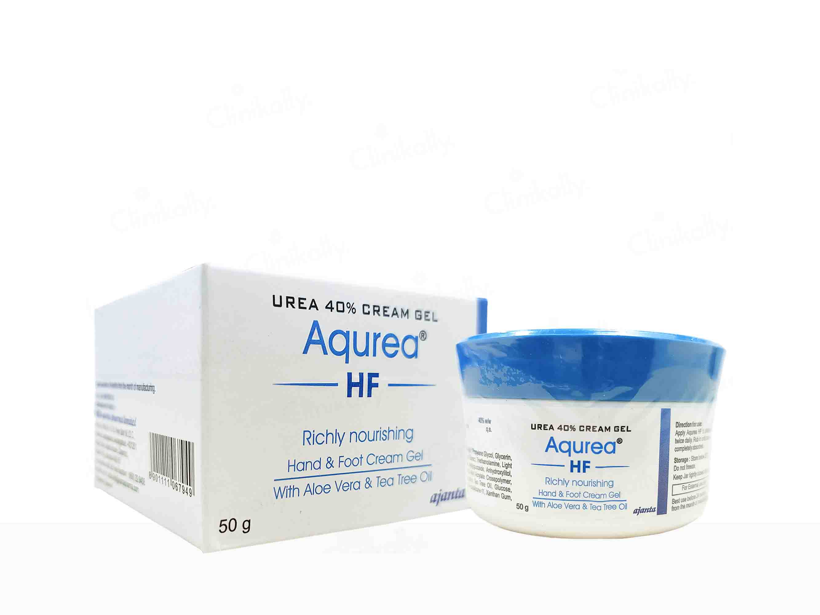 Aqurea HF Richly Nourishing Hand & Foot Cream Gel (Combo) 50 gm