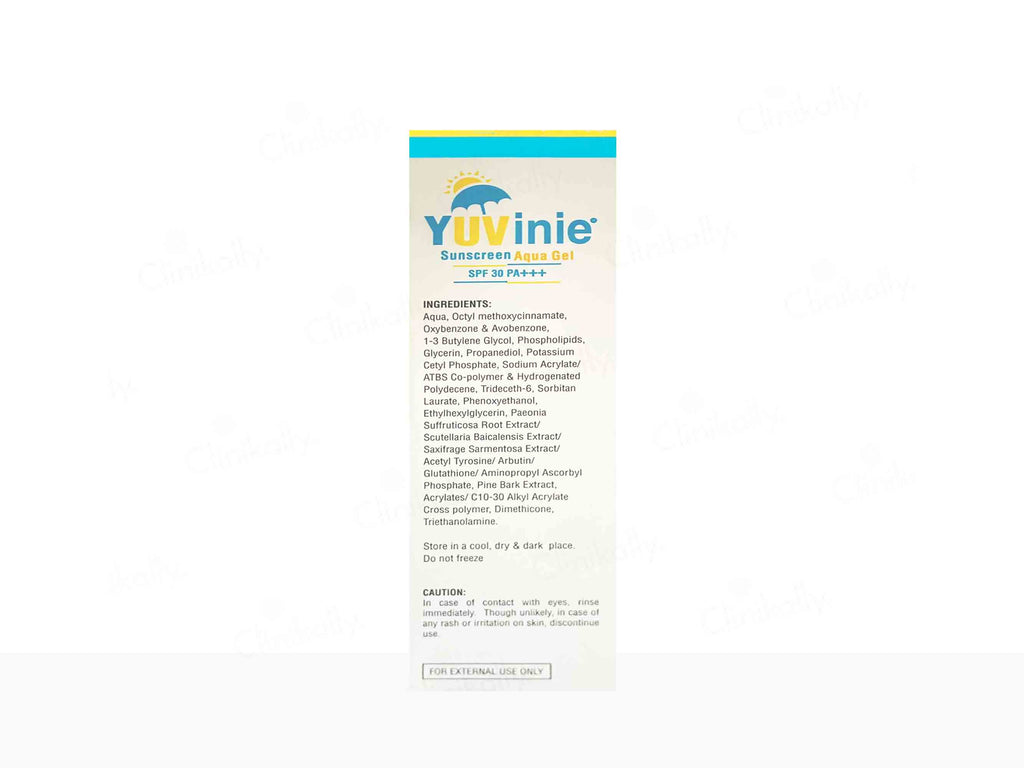Yuvinie Sunscreen Aqua Gel 50Gm Pack 2