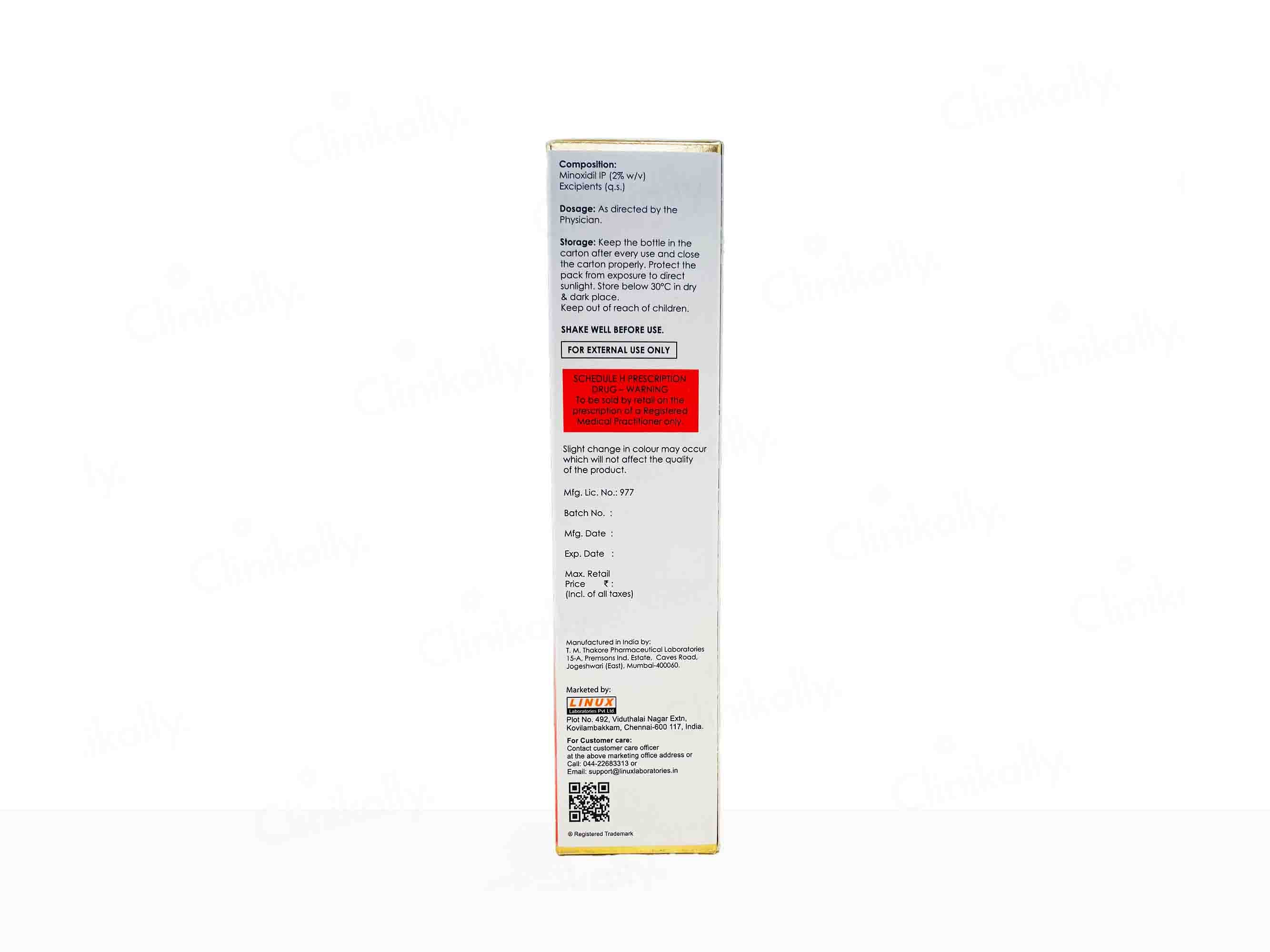 Linux Minopep Eva 2% Topical Solution