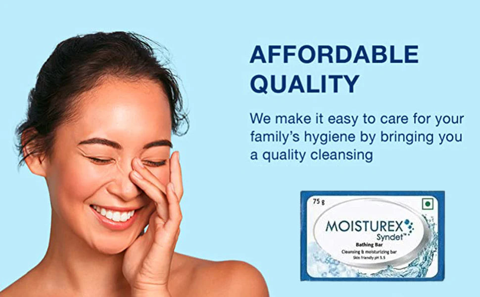 Sun pharma Moisturex Syndet Bathing Bar 5Gm (Pack Of 3)