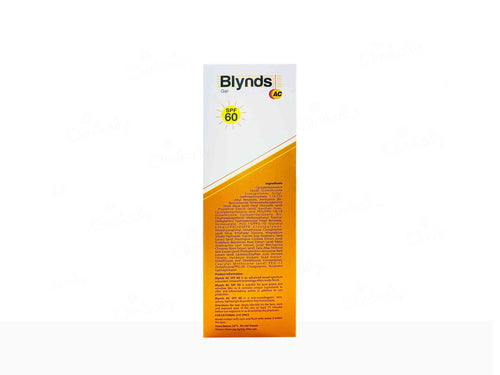 Blynds AC Sunscreen Gel SPF 60+ PA+++ 60Gm