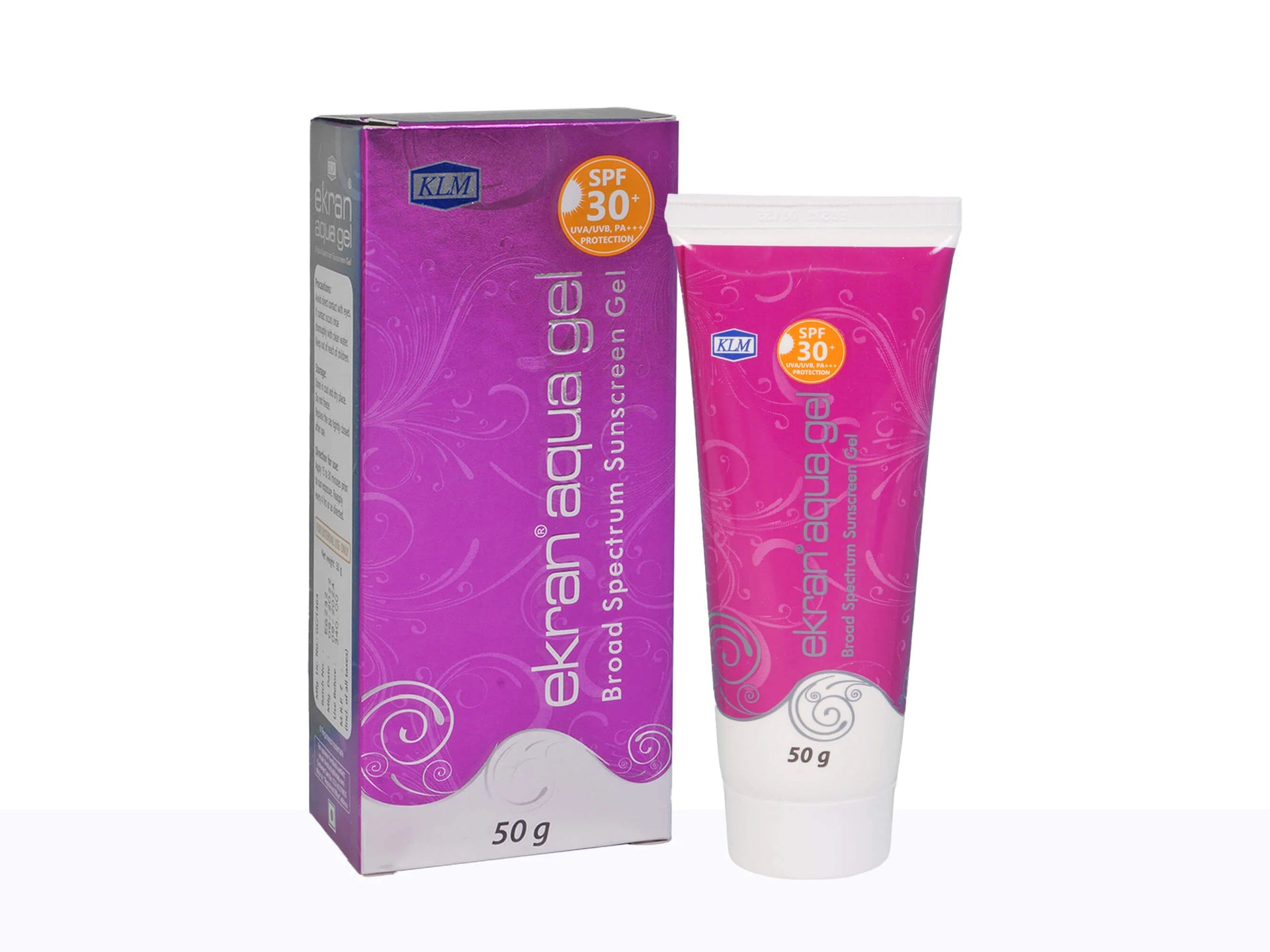 KLM Ekran Aqua Gel Sunscreen 50Gm SPF 30 Pack 2 2 x 50 gm