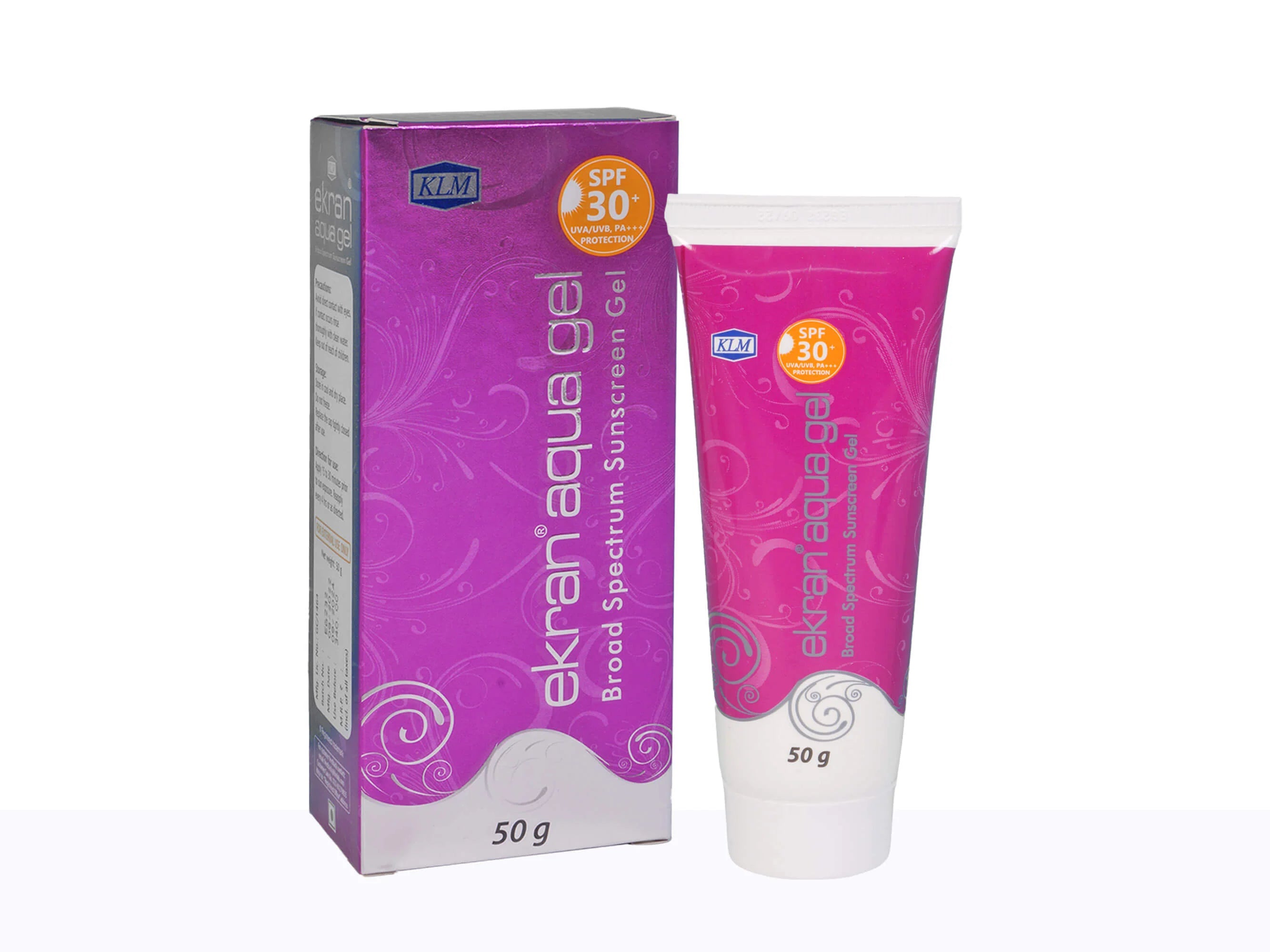KLM Ekran Aqua Gel Sunscreen 50Gm SPF 30 Pack 2 2 x 50 gm