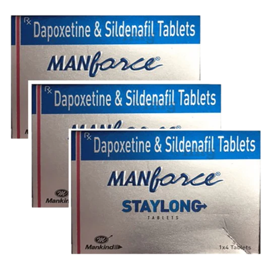 Manforce Stay Long Tablet 1 x 4 Tab (Pack of 3)