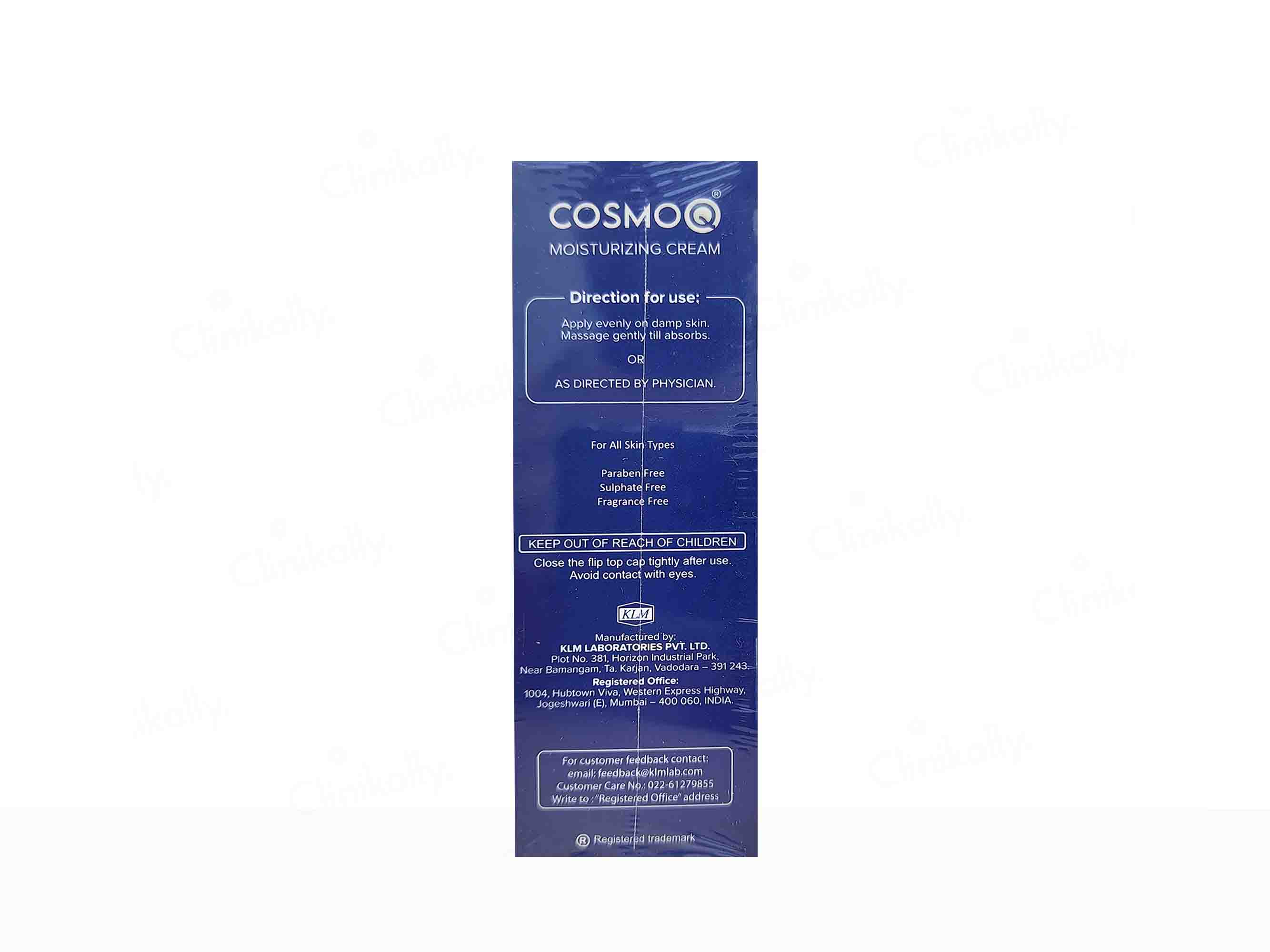 CosmoQ Moisturizing Cream 50Gm