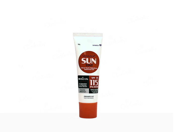 Venusia Sun Tint Velvet Touch Sunscreen Gel SPF 115+ PA++++ 50g