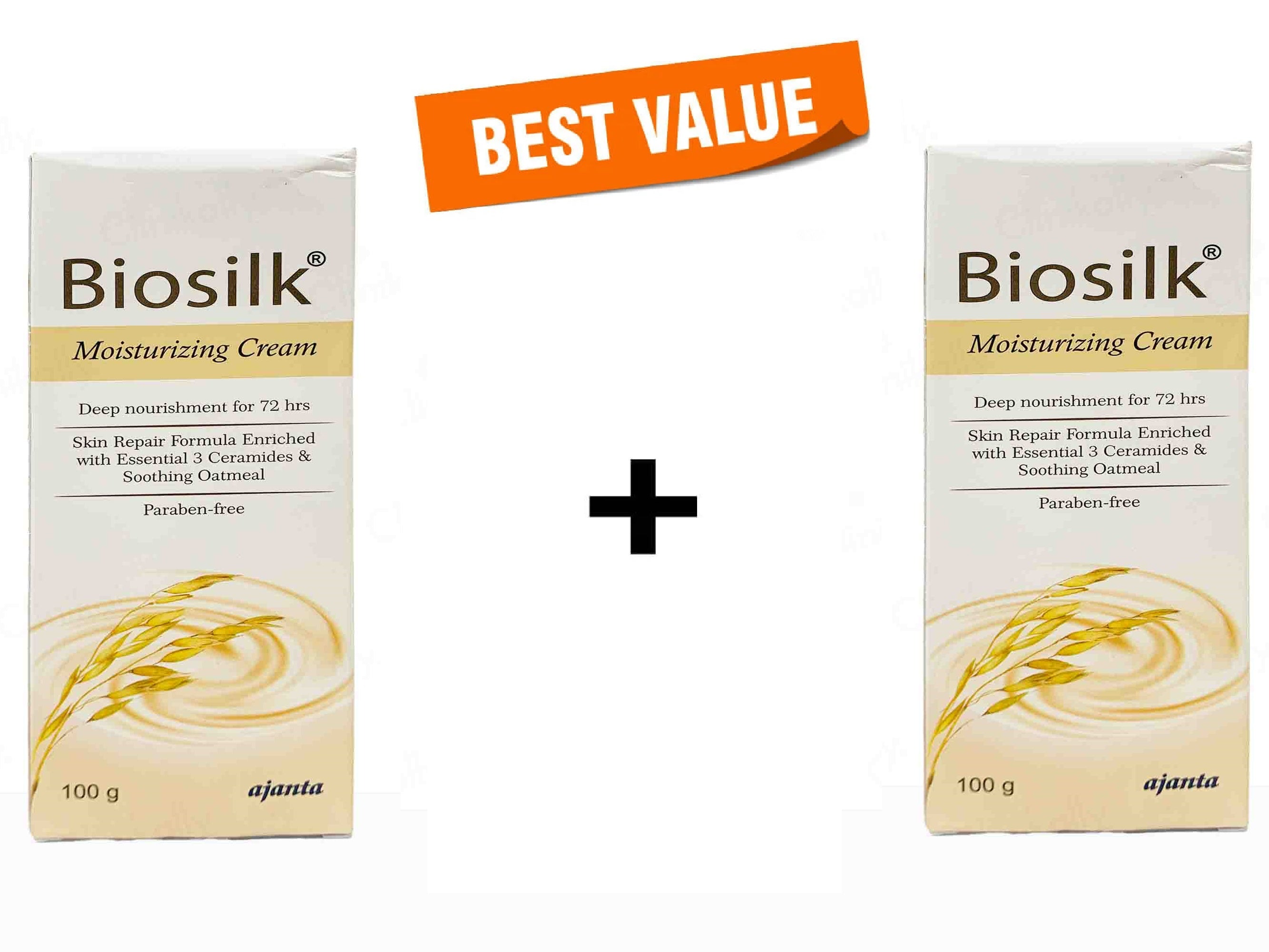 Biosilk Moisturizing Cream 2 x 100 gm