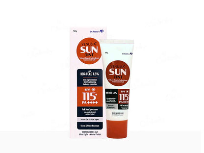 Dr. Reddy Venusia Sun Tint Velvet Touch Sunscreen Gel SPF 115+ PA++++ 50g