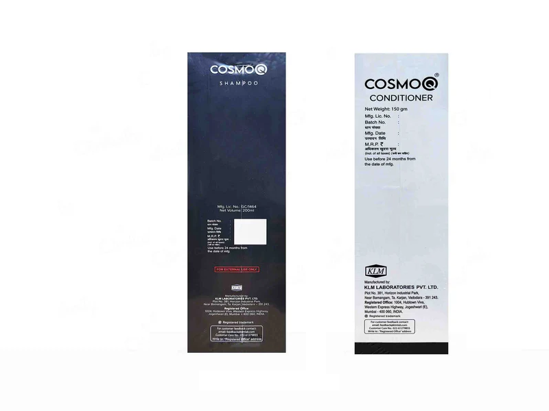 COSMOQ SHAMPOO & CONDITIONER 350Ml