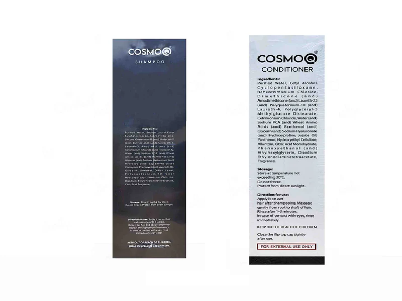 COSMOQ SHAMPOO & CONDITIONER 350Ml