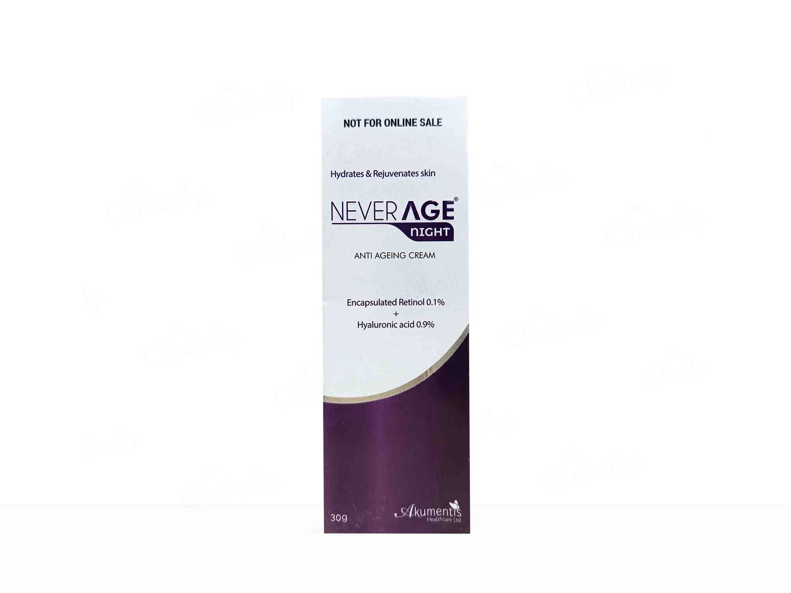 Neverage Night Anti Ageing Cream 30Gm