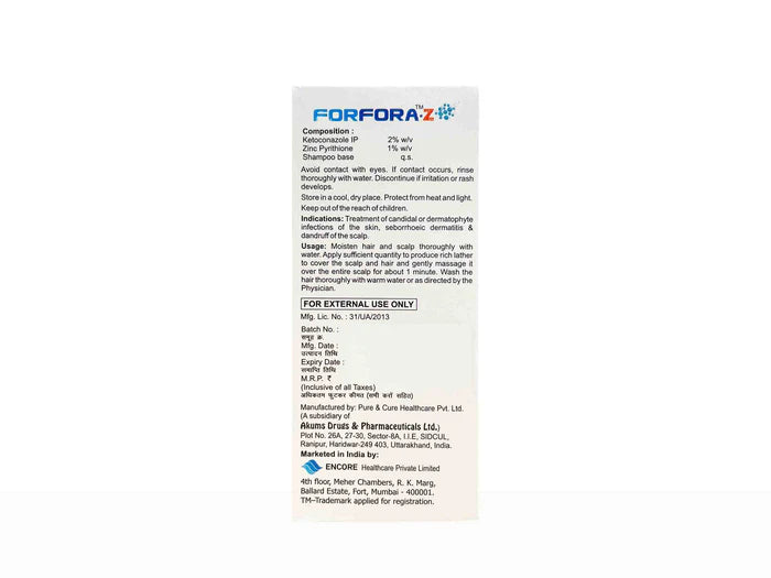 Encore Forfora-Z Shampoo With Conditioner (Pack Of 2)