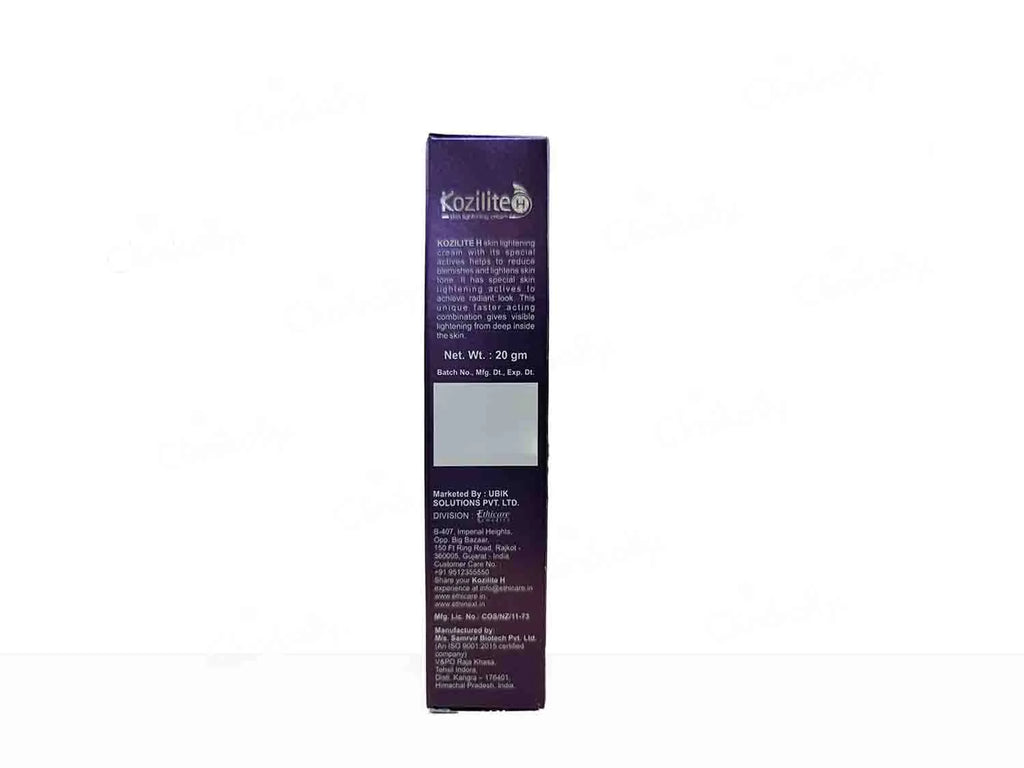Kozilite H Skin Lightening Cream 20Gm Pack Of 2