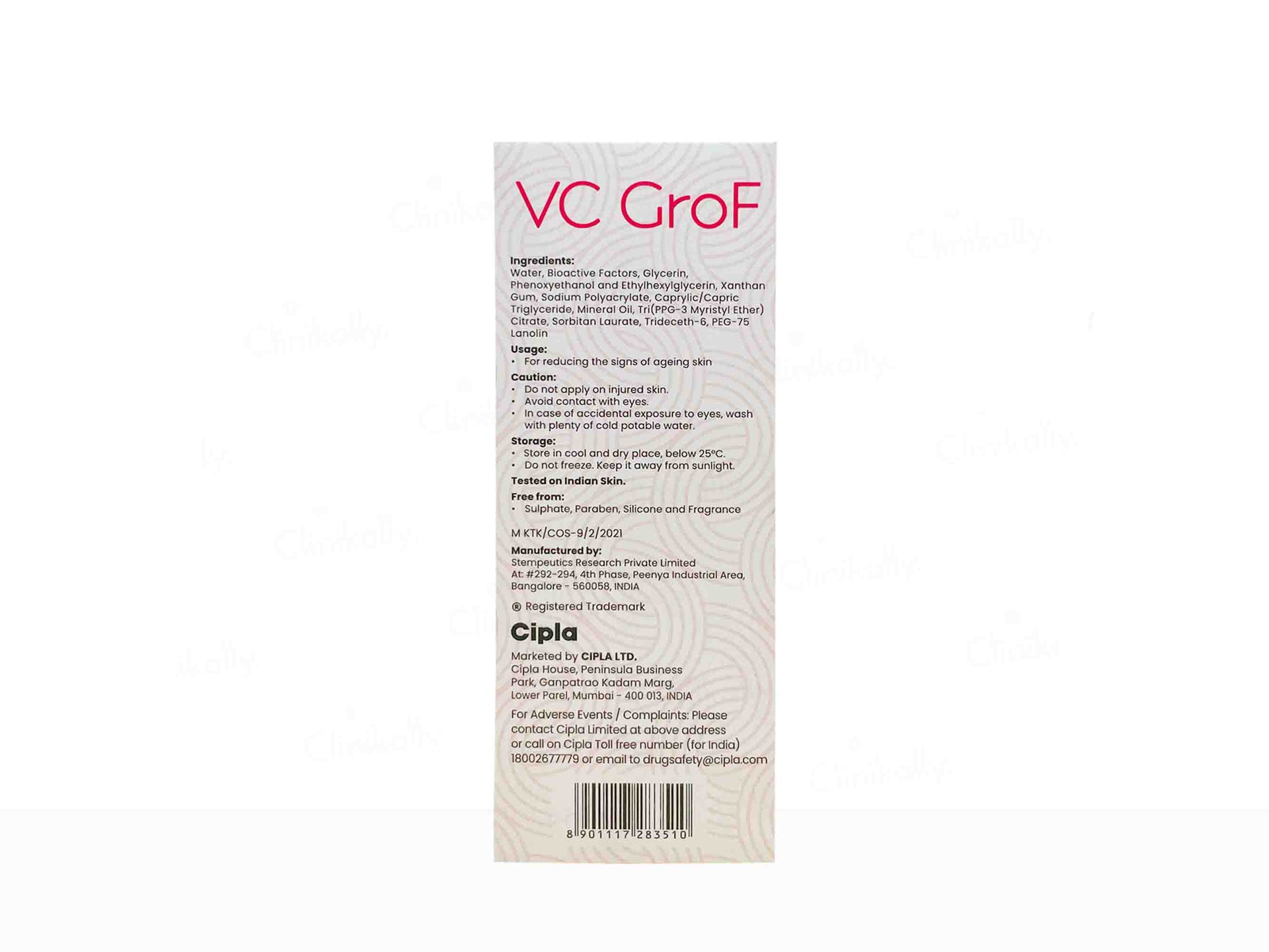 VC GroF Cellglow Liquid 30Gm