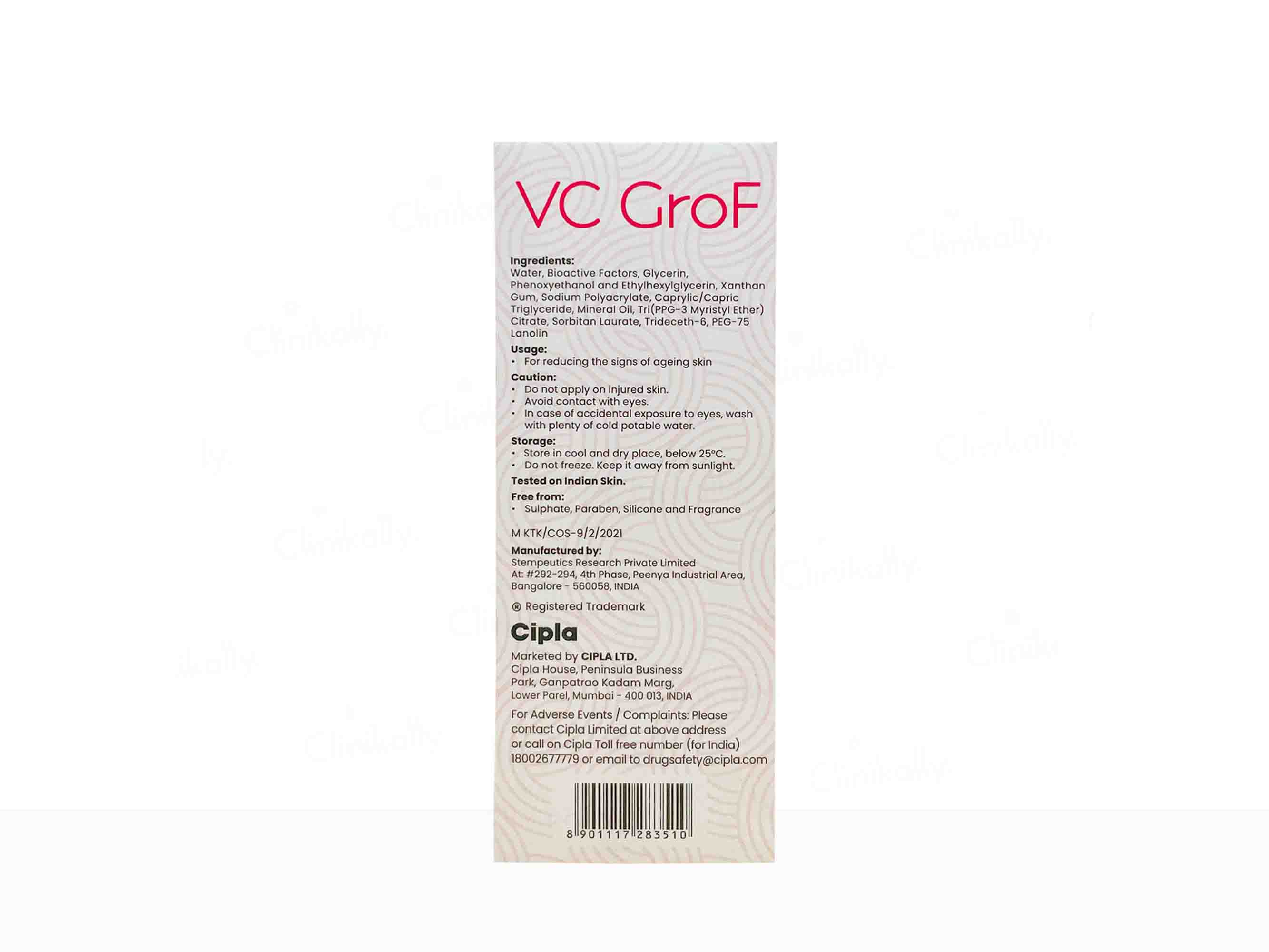 VC GroF Cellglow Liquid 30Gm