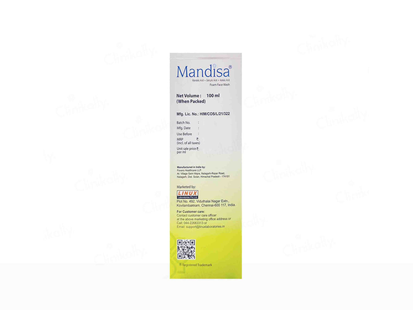 Linux Mandisa Foam Face Wash