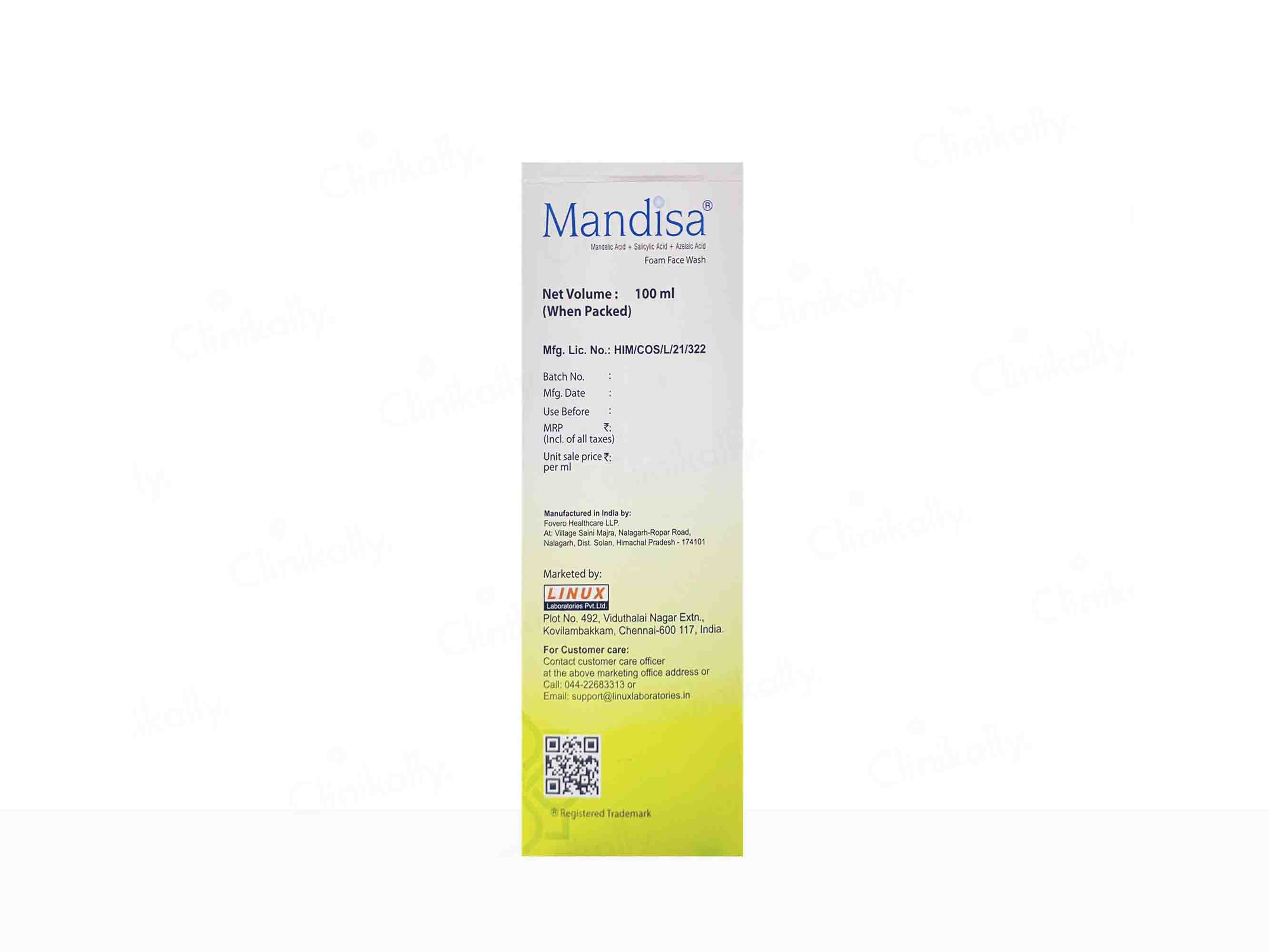 Linux Mandisa Foam Face Wash