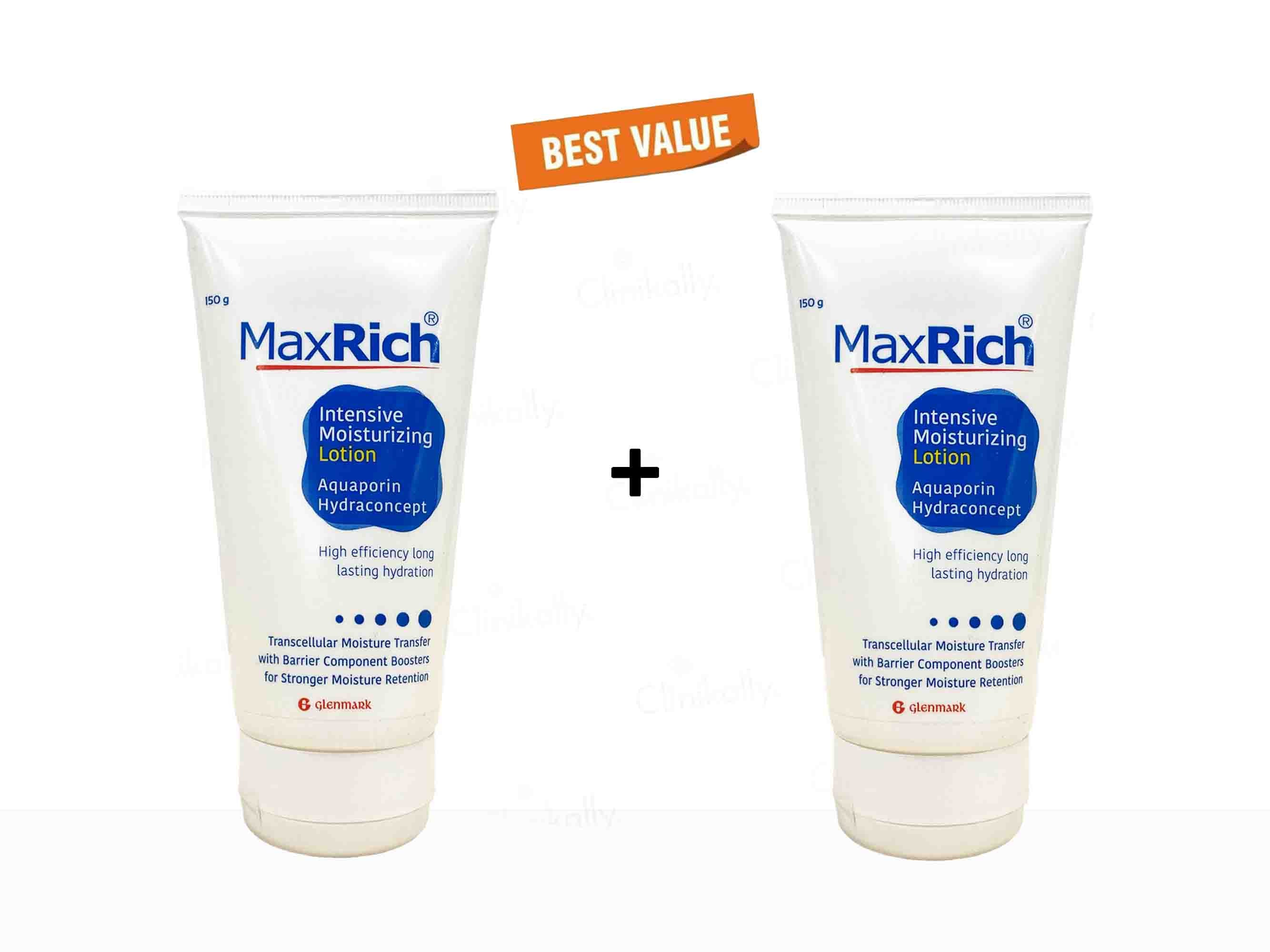 MaxRich Intensive Moisturizing Lotion Pack Of 2*150 gm
