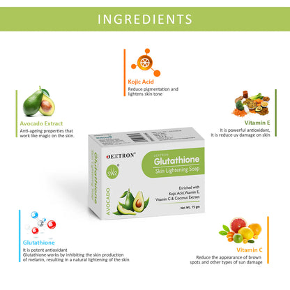 Glutathione Avocado Soap 75Gm