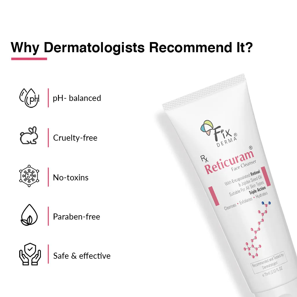 Fixderma Reticuram Face Cleanser 75Ml Pack Of 2