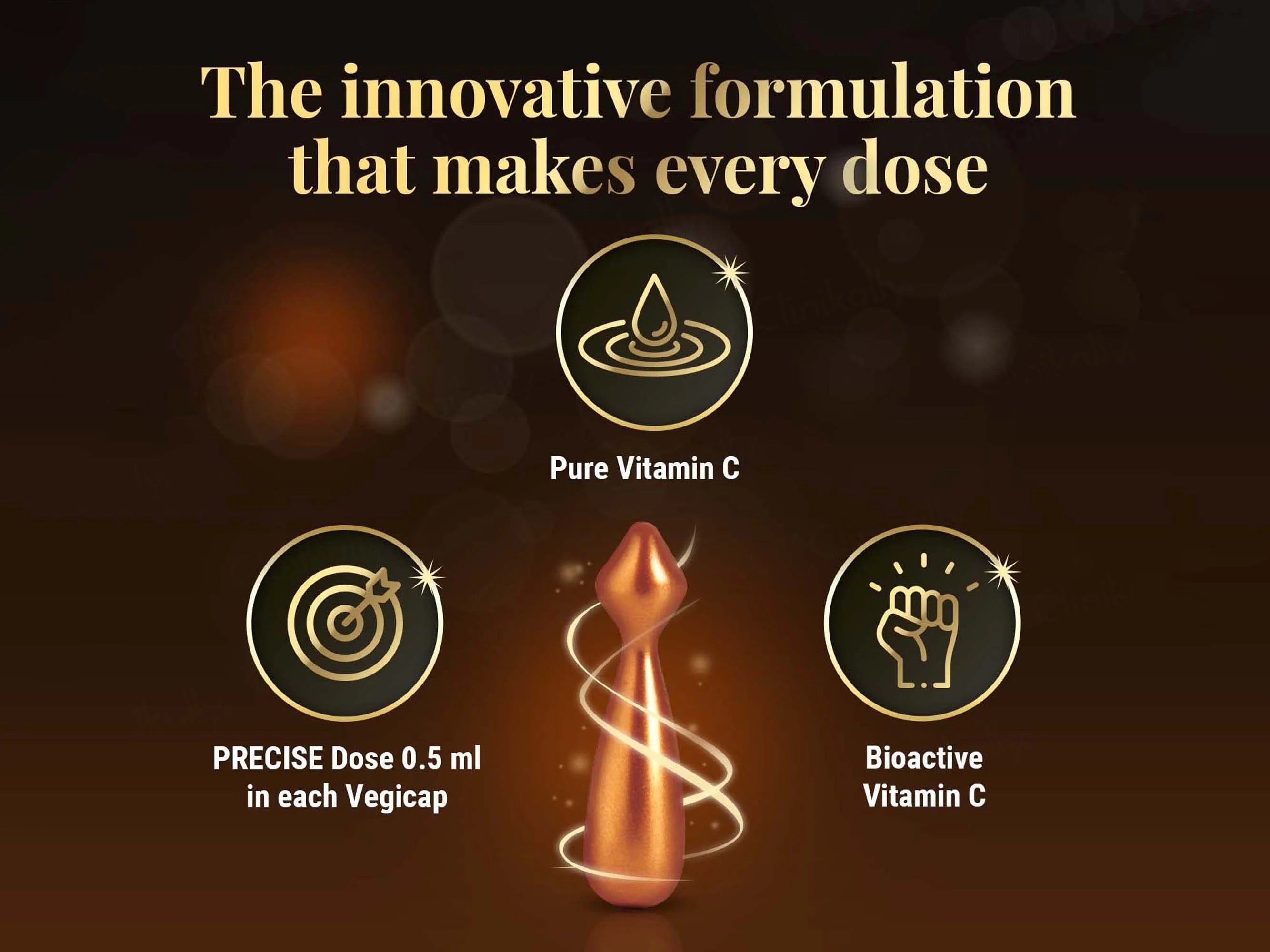 Revibra C10 Pure Vitamin C Cream, 28 Vegicaps Of 0.5 Ml Each