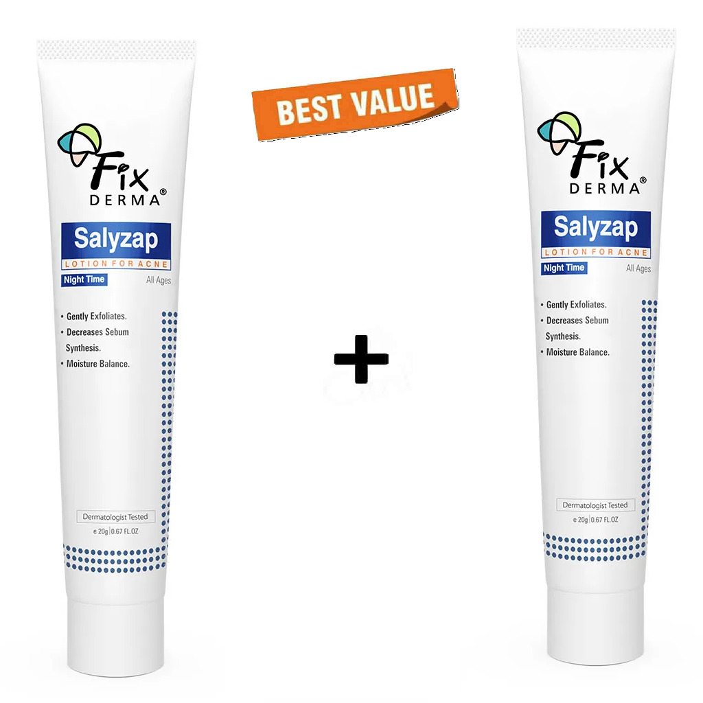 Fixderma Salyzap Lotion For Acne Night Time 20Ml Pack Of 2