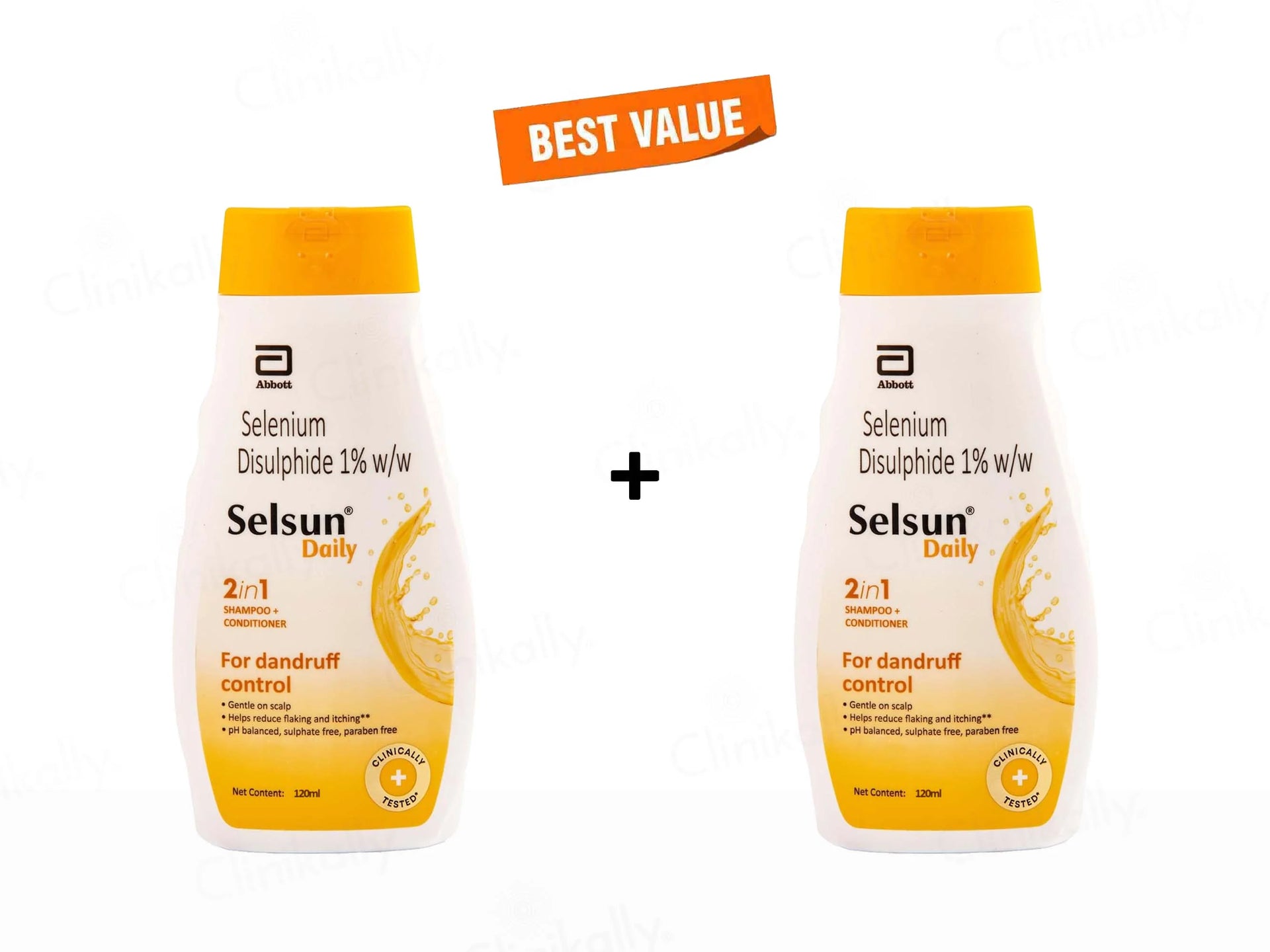 Selsun Daily Anti Dandruff Shampoo For Dry Scalp 120Ml Pack 2