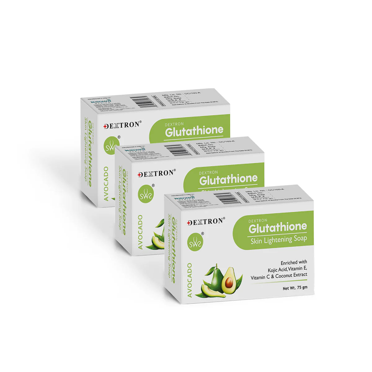 Glutathione Avocado Soap 75Gm Pack Of 3