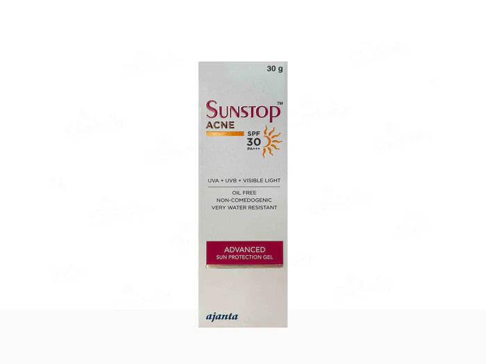 Ajanta Sunstop Acne Advanced Sun Protection Gel SPF 30 PA+++ 30g