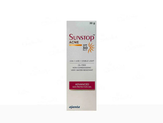 Ajanta Sunstop Acne Advanced Sun Protection Gel SPF 30 PA+++ 30g