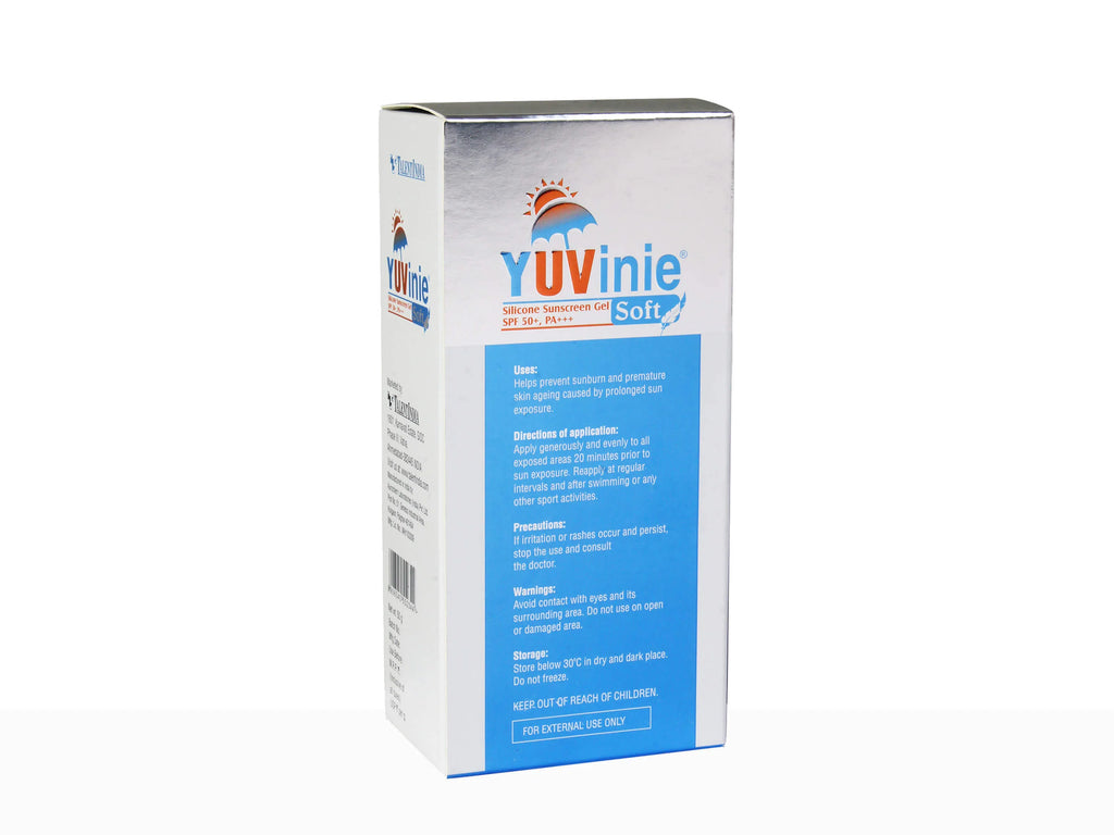 YUVINIE Soft Silicone Sunscreen Gel SPF 50 PA+++ Broad Spectrum 50gm